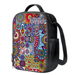 Mandala Tile Bohemian Pattern Print Crossbody Lunch Bag