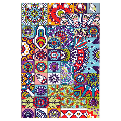 Mandala Tile Bohemian Pattern Print Curtain