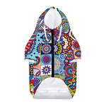 Mandala Tile Bohemian Pattern Print Dog Zip Up Hoodie