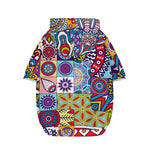 Mandala Tile Bohemian Pattern Print Dog Zip Up Hoodie