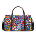 Mandala Tile Bohemian Pattern Print Duffel Bag
