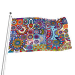 Mandala Tile Bohemian Pattern Print Flag