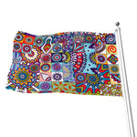 Mandala Tile Bohemian Pattern Print Flag