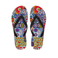 Mandala Tile Bohemian Pattern Print Flip Flops