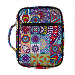 Mandala Tile Bohemian Pattern Print Front Pocket Bible Bag