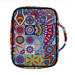 Mandala Tile Bohemian Pattern Print Front Pocket Bible Bag