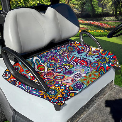 Mandala Tile Bohemian Pattern Print Golf Cart Seat Cover