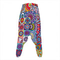 Mandala Tile Bohemian Pattern Print Hammer Pants