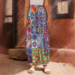 Mandala Tile Bohemian Pattern Print Harem Pants