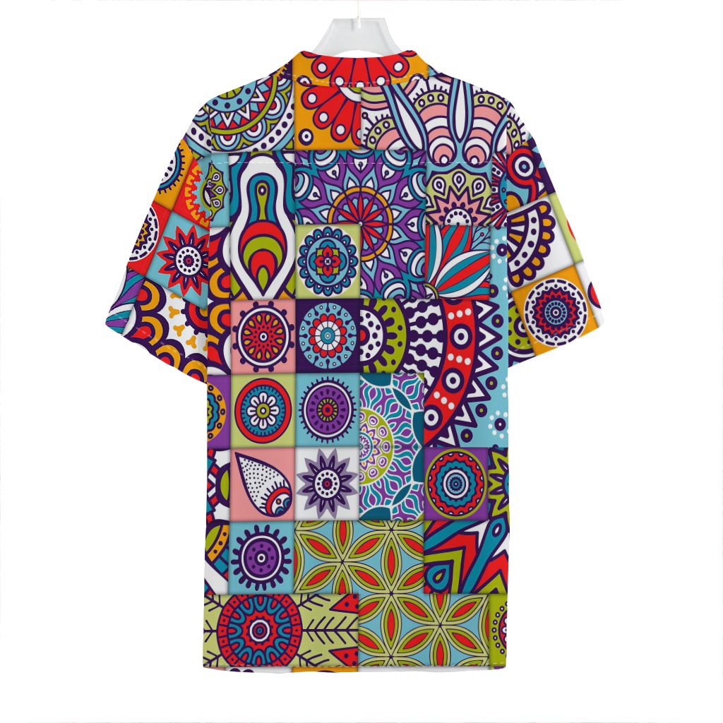 Mandala Tile Bohemian Pattern Print Hawaiian Shirt