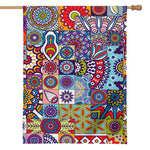 Mandala Tile Bohemian Pattern Print House Flag