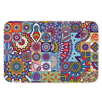 Mandala Tile Bohemian Pattern Print Indoor Door Mat