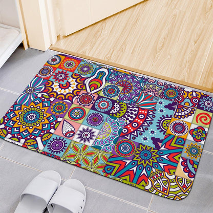 Mandala Tile Bohemian Pattern Print Indoor Door Mat