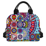 Mandala Tile Bohemian Pattern Print Insulated Lunch Bag