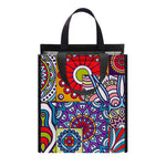 Mandala Tile Bohemian Pattern Print Insulated Lunch Tote