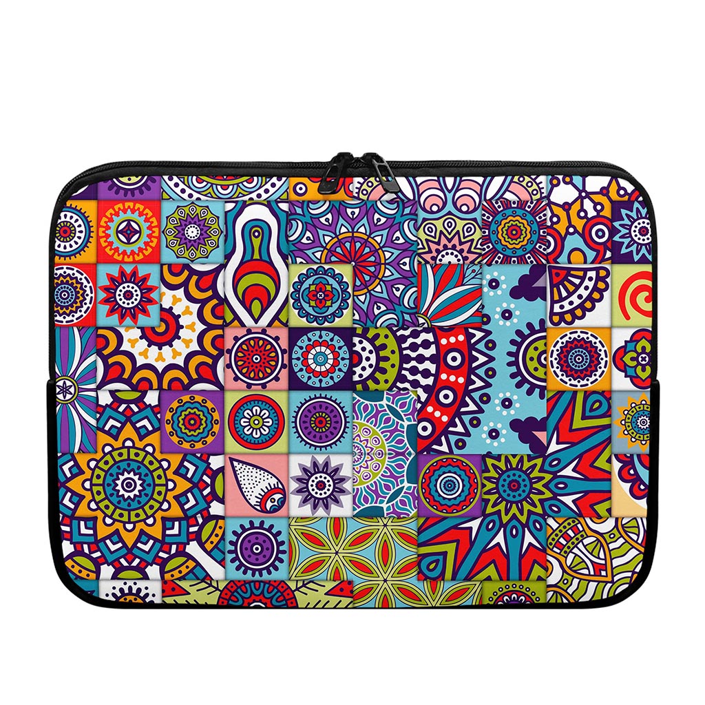 Mandala Tile Bohemian Pattern Print Laptop Sleeve