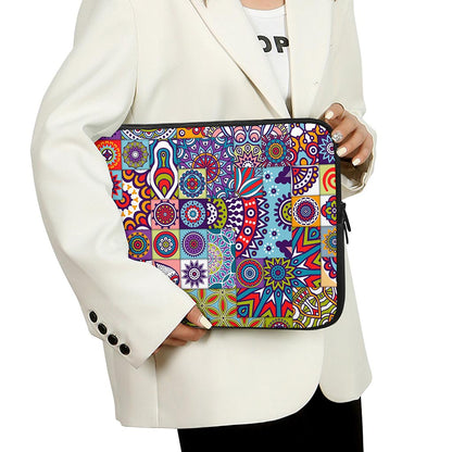 Mandala Tile Bohemian Pattern Print Laptop Sleeve