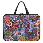Mandala Tile Bohemian Pattern Print Laptop Sleeve With Handle