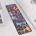Mandala Tile Bohemian Pattern Print Long Kitchen Mat
