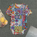Mandala Tile Bohemian Pattern Print Men's Bodysuit