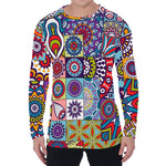 Mandala Tile Bohemian Pattern Print Men's Long Sleeve T-Shirt