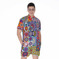Mandala Tile Bohemian Pattern Print Men's Romper