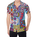Mandala Tile Bohemian Pattern Print Men's Shirt
