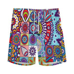 Mandala Tile Bohemian Pattern Print Men's Sports Shorts
