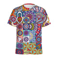 Mandala Tile Bohemian Pattern Print Men's Athletic T-Shirt