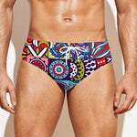 Mandala Tile Bohemian Pattern Print Men's Swim Briefs