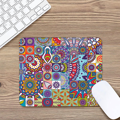 Mandala Tile Bohemian Pattern Print Mouse Pad
