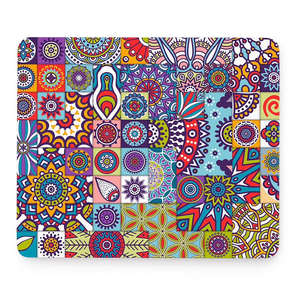 Mandala Tile Bohemian Pattern Print Mouse Pad