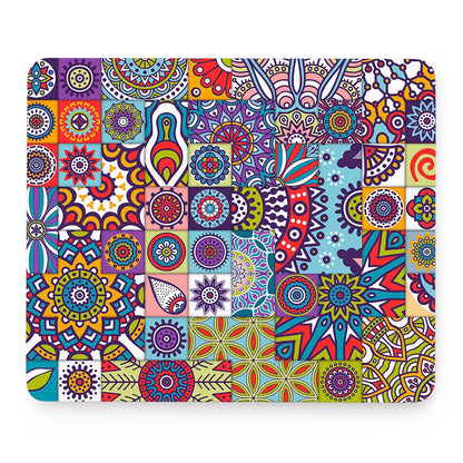 Mandala Tile Bohemian Pattern Print Mouse Pad