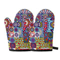 Mandala Tile Bohemian Pattern Print Oven Mitts
