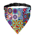 Mandala Tile Bohemian Pattern Print Over The Collar Dog Bandana