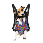 Mandala Tile Bohemian Pattern Print Pet Carrier Backpack