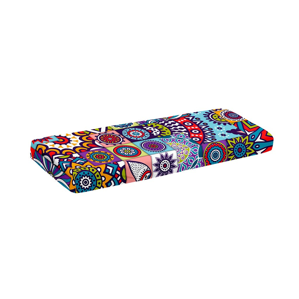 Mandala Tile Bohemian Pattern Print Piano Keyboard Cover