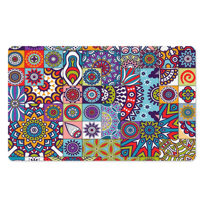 Mandala Tile Bohemian Pattern Print Polyester Doormat