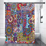 Mandala Tile Bohemian Pattern Print Premium Shower Curtain