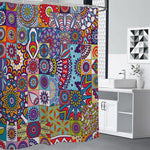 Mandala Tile Bohemian Pattern Print Premium Shower Curtain