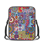 Mandala Tile Bohemian Pattern Print Rectangular Crossbody Bag