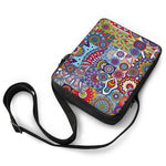 Mandala Tile Bohemian Pattern Print Rectangular Crossbody Bag