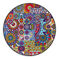 Mandala Tile Bohemian Pattern Print Round Floor Mat