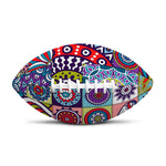 Mandala Tile Bohemian Pattern Print Rugby Ball