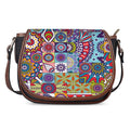 Mandala Tile Bohemian Pattern Print Saddle Bag
