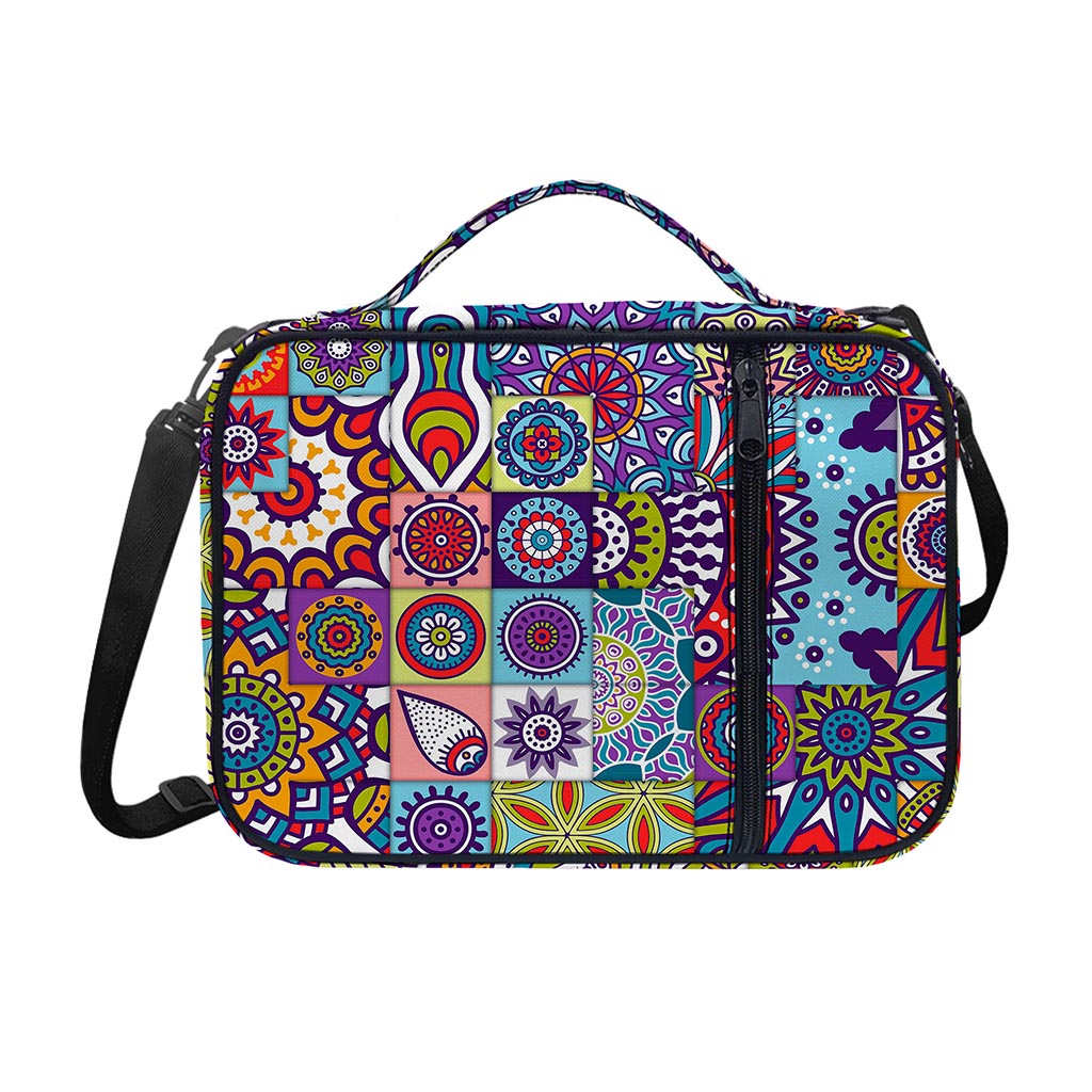 Mandala Tile Bohemian Pattern Print Shoulder Strap Bible Bag
