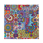 Mandala Tile Bohemian Pattern Print Silk Bandana