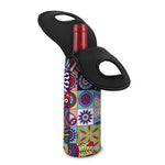 Mandala Tile Bohemian Pattern Print Single Neoprene Wine Tote
