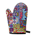 Mandala Tile Bohemian Pattern Print Single Oven Mitt