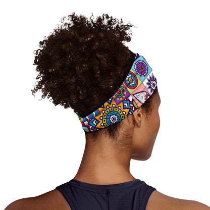 Mandala Tile Bohemian Pattern Print Sports Headband